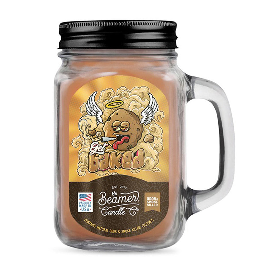Beamer Candle Co. 12oz & 7oz Glass Mason Jar - Get Baked - Infyniti Scales
