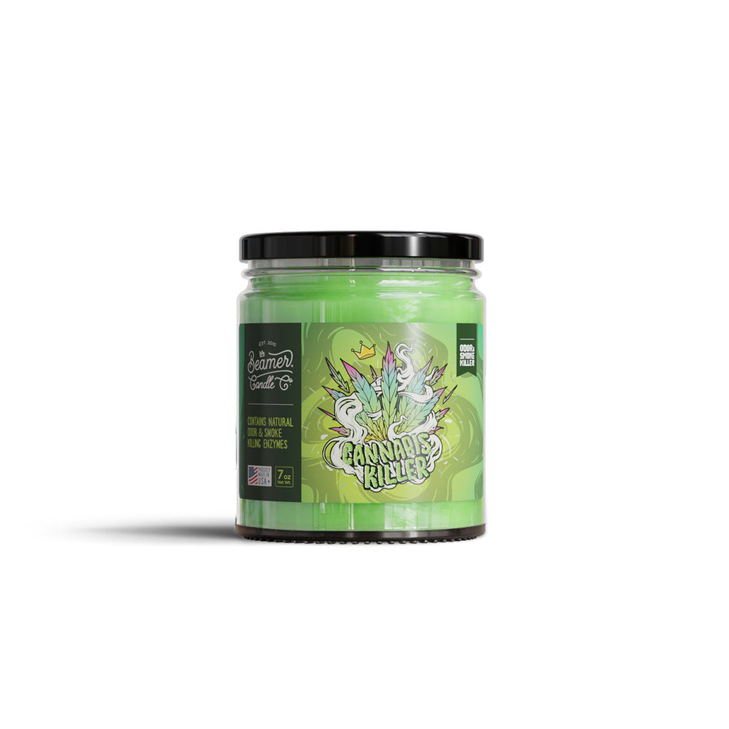Beamer Candle Co. 7oz,12oz & 4oz Glass Mason Jars - Cannabis Killer - Infyniti Scales