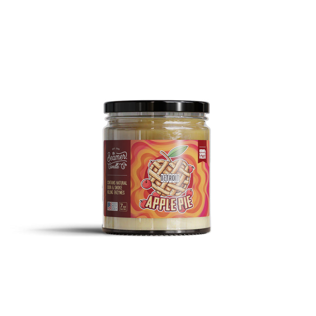 Beamer Candle Co. 7oz & 12oz Glass Mason Jar - Detroit Apple Pie - Infyniti Scales