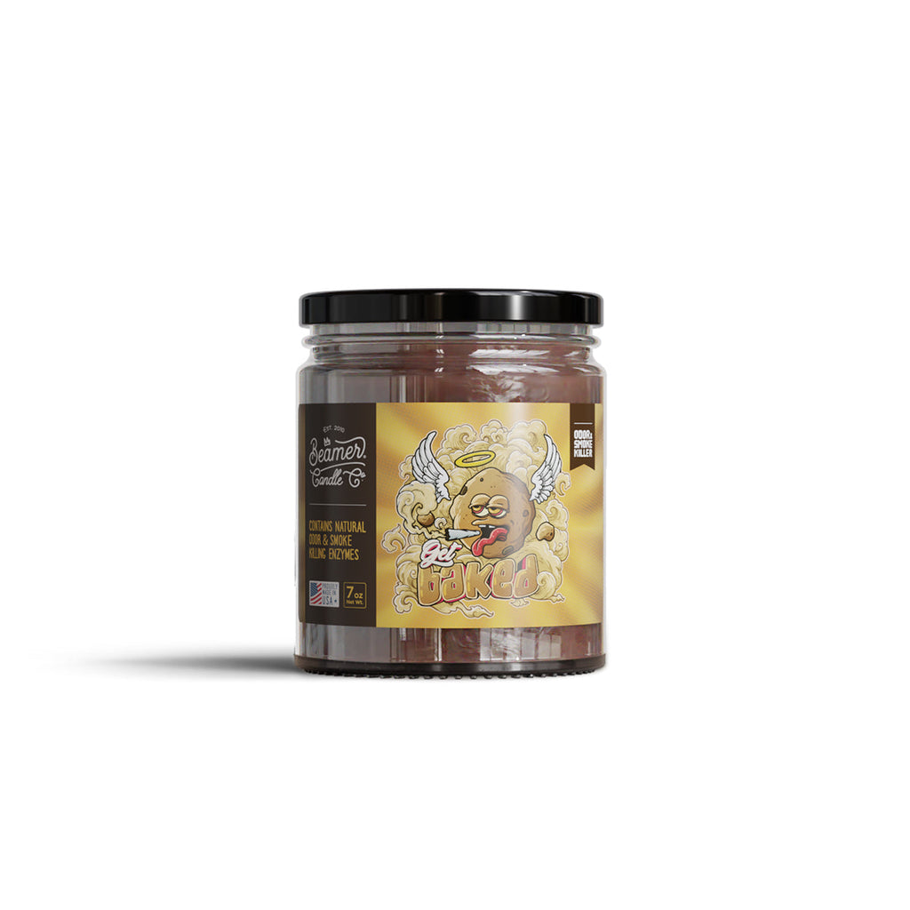 Beamer Candle Co. 12oz & 7oz Glass Mason Jar - Get Baked - Infyniti Scales
