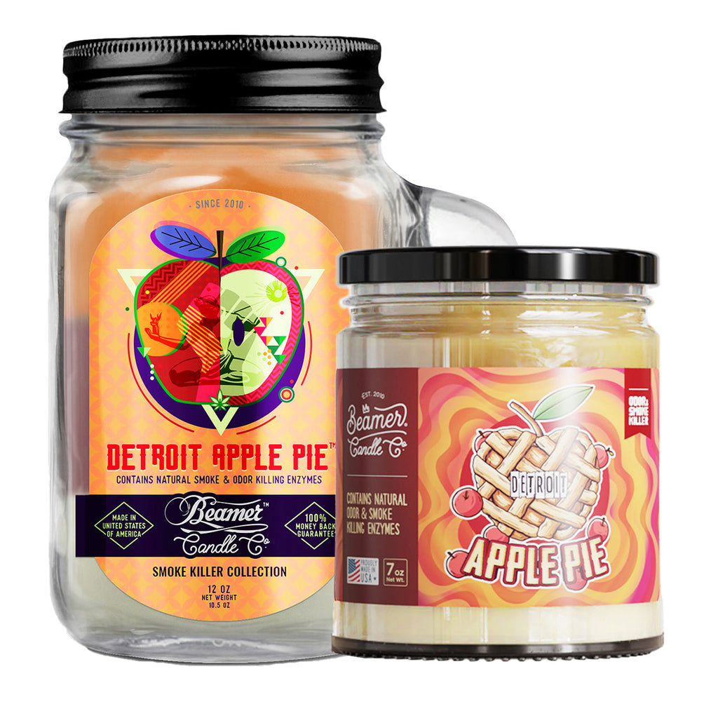 Beamer Candle Co. 7oz & 12oz Glass Mason Jar - Detroit Apple Pie - Infyniti Scales