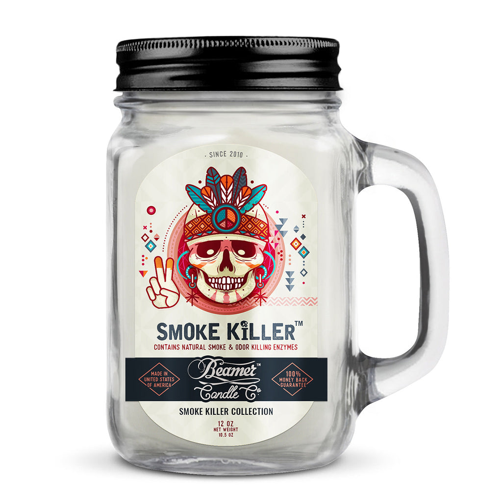 Beamer Candle Co. 12oz & 4oz Glass Mason Jars - Smoke Killer - Infyniti Scales