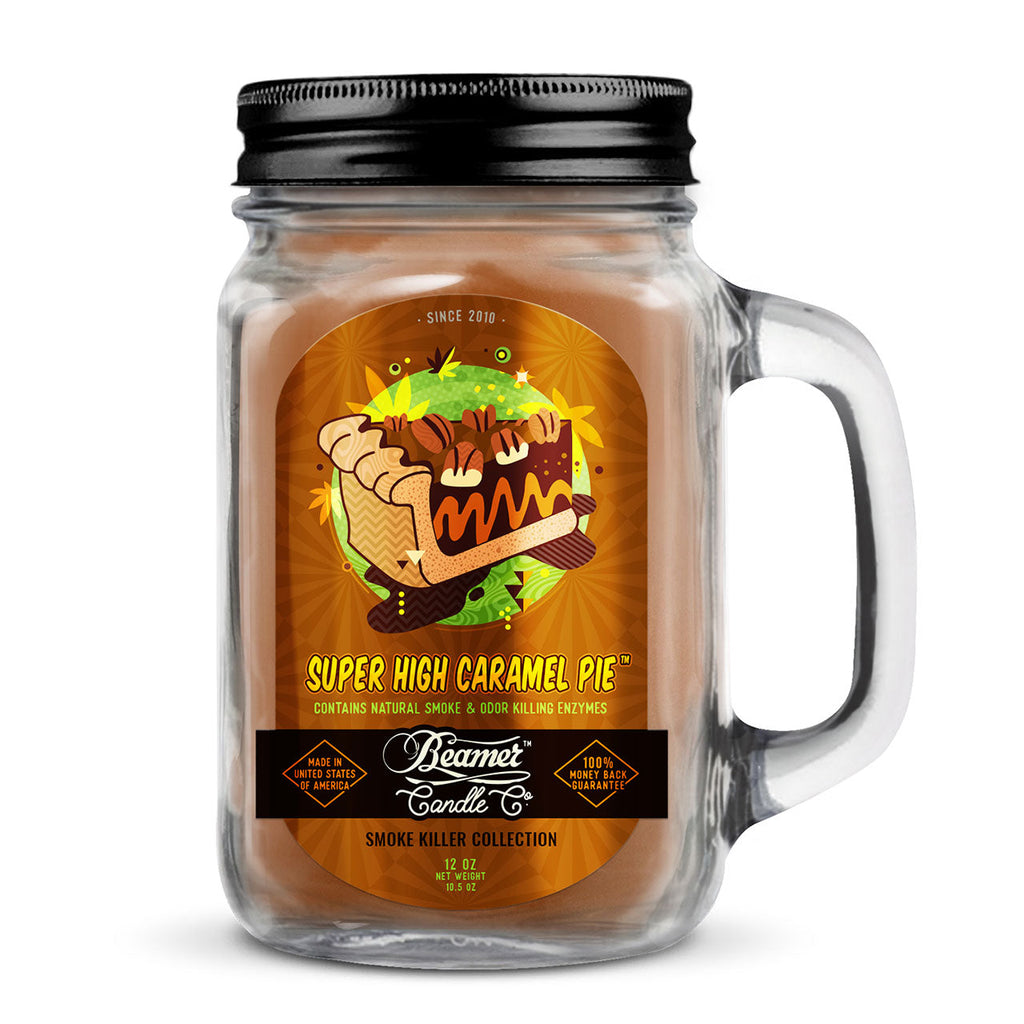 Beamer Candle Co. 12oz Glass Mason Jar - Super High Caramel Pie - Infyniti Scales