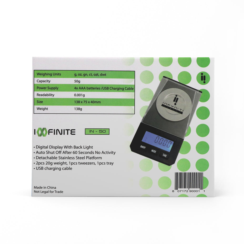 Infinty Scale Infyniti Digital Scale, 50g x 0.001g – Infynitiscales